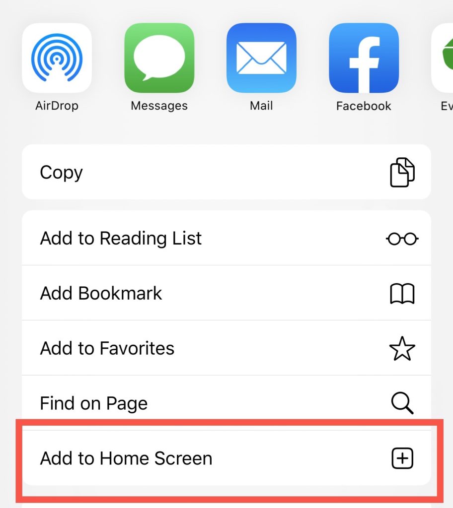 How to save a web page to your iPhone home screen